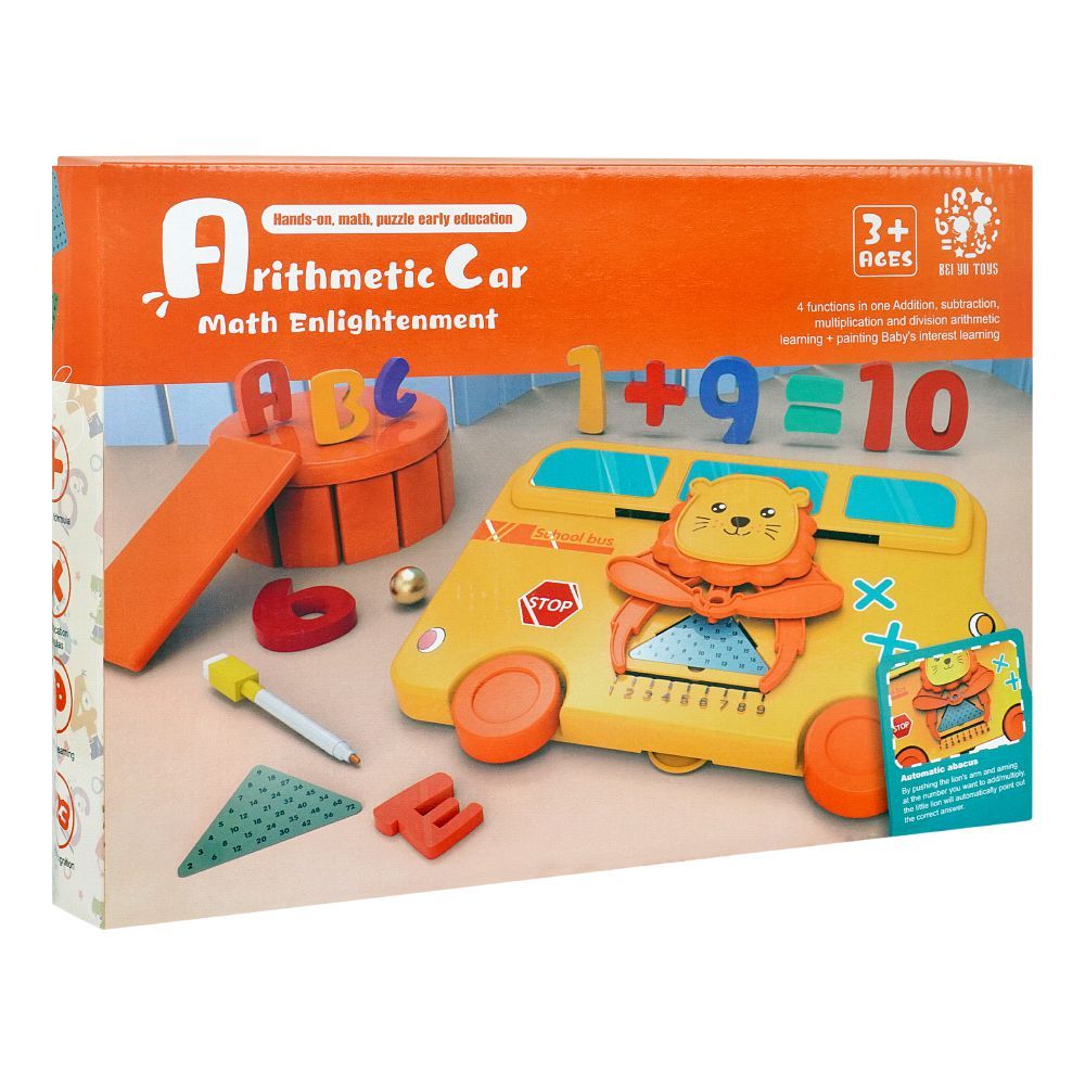 Rabia Toys Arithmetic Car Math Enlightenment & Portable Storage, For 3+ Years, BY-6024