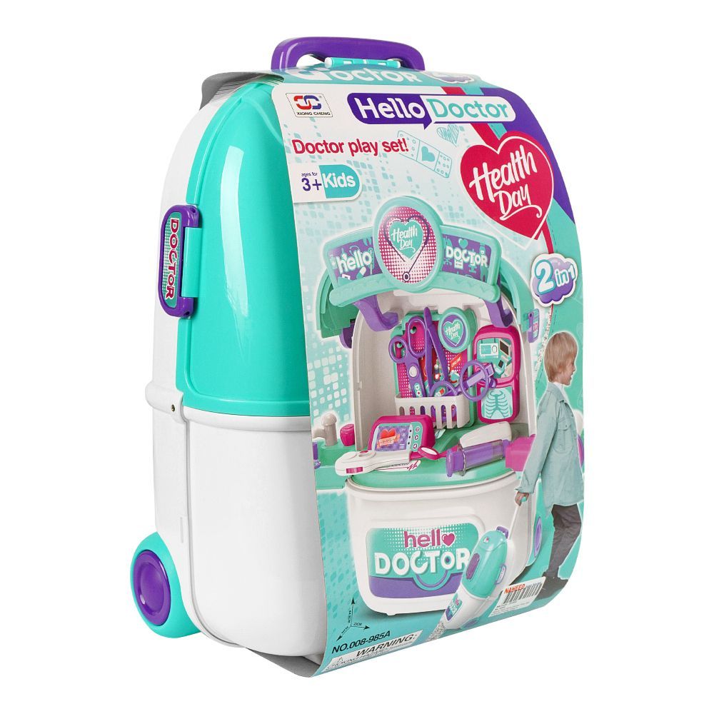 Rabia Toys Hello Doctor Play Set W/Wheel Trolley Case & Accessories, For 3+ Years, 008-985A