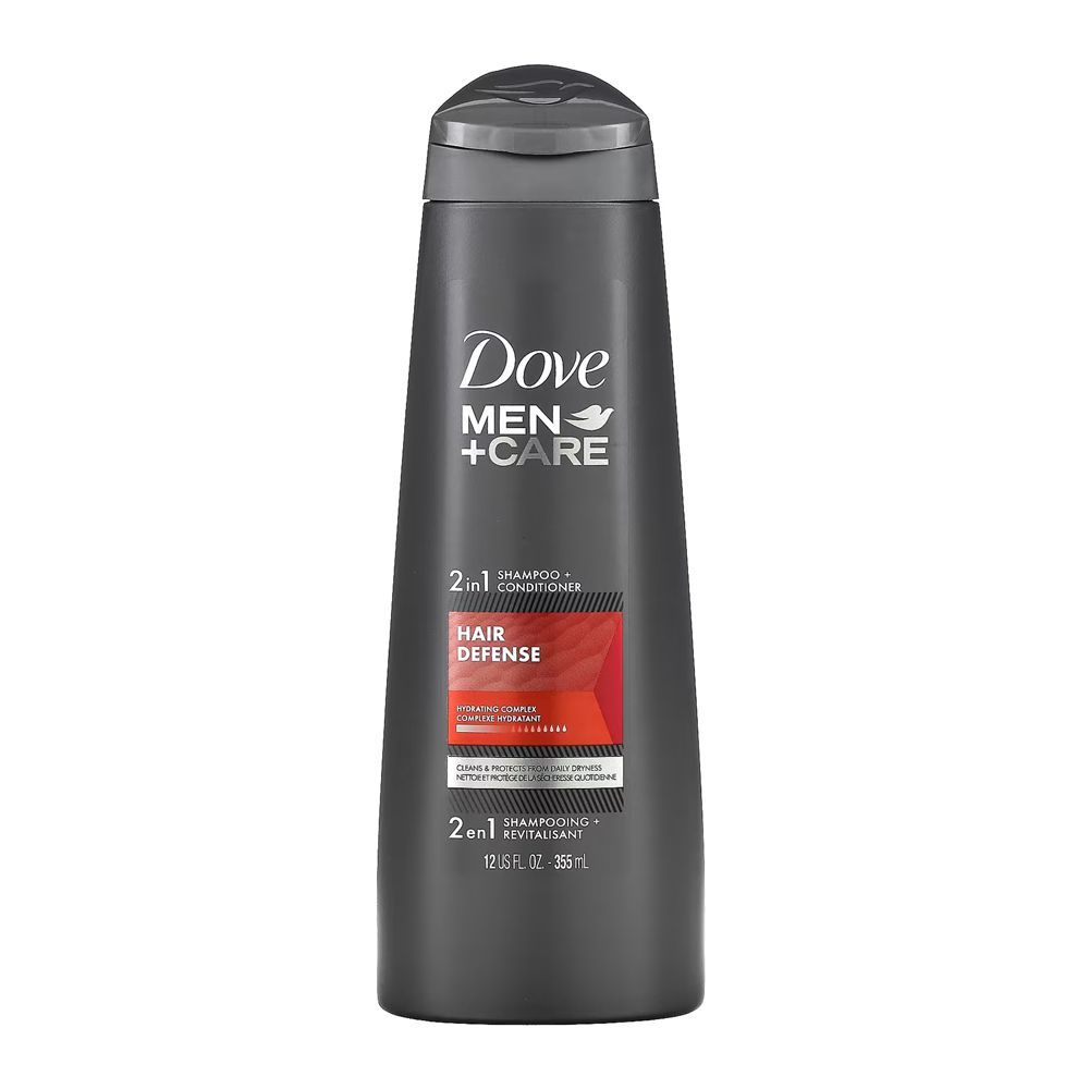 Dove Men+ Care Hair Defense 2-In-1 Shampoo + Conditioner, 355ml