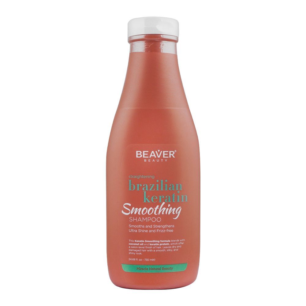 Beaver Straightening Brazilian Keratin Smoothing Shampoo, 730ml