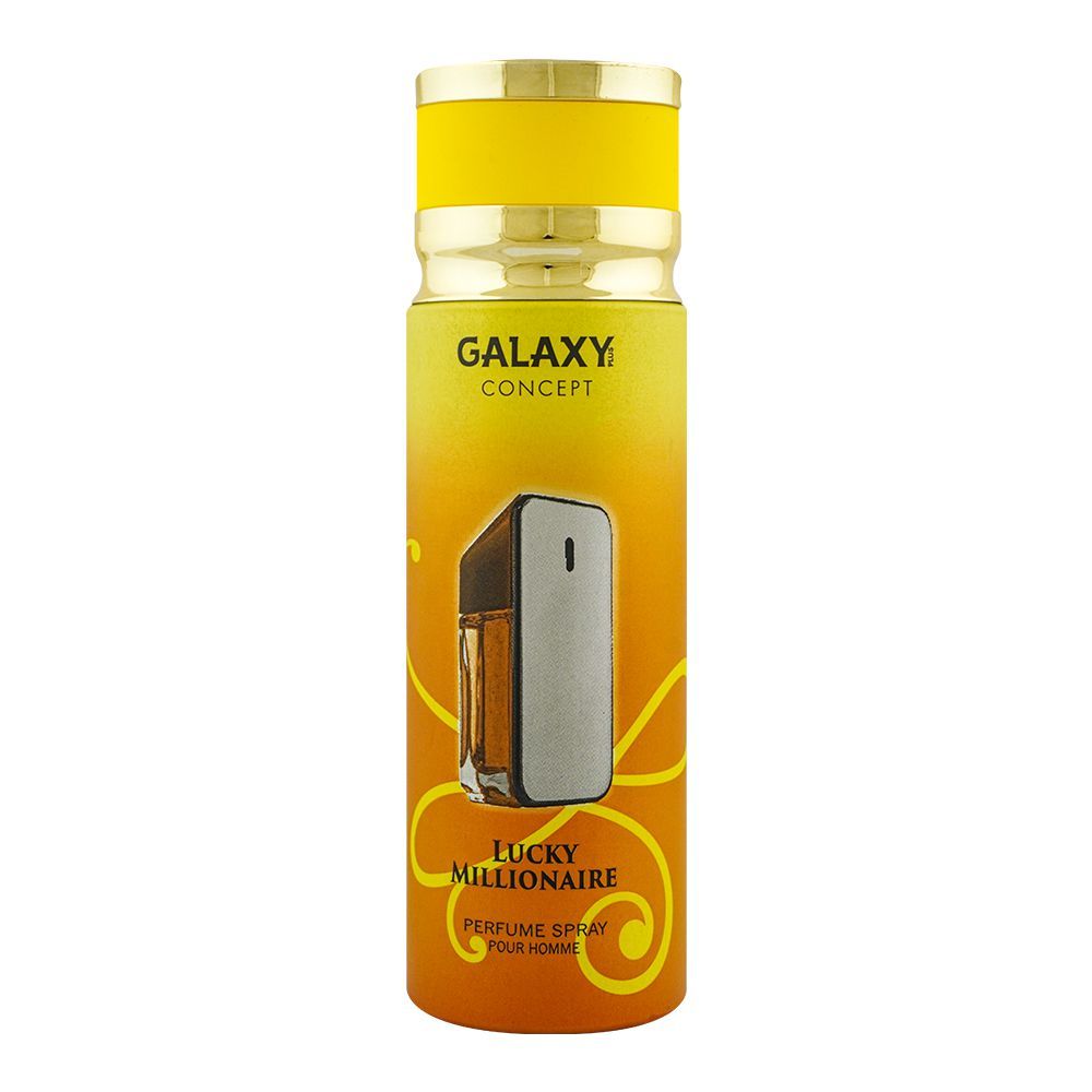 Galaxy Concept Lucky Millionaire Pour Homme Perfume Body Spray, For Men, 200ml