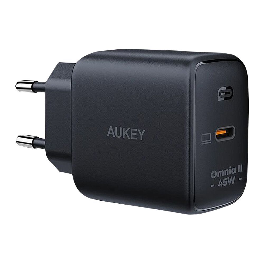 Aukey Omnia II 45W PD Wall Charger, Black, PA-B2T