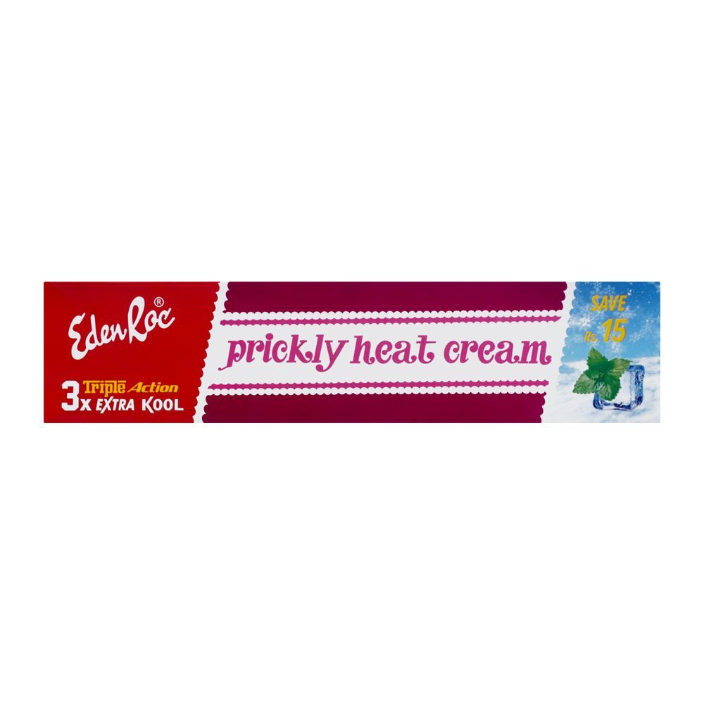 Eden Roc Triple Action 3x Extra Kool Prickly Heat Cream, 75g