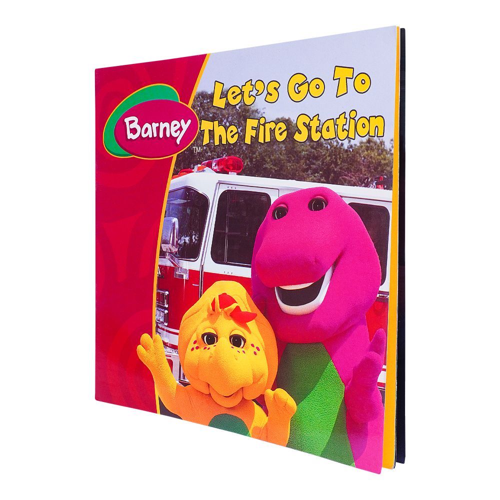 Barney Let's Go To The Fire Station, Book
