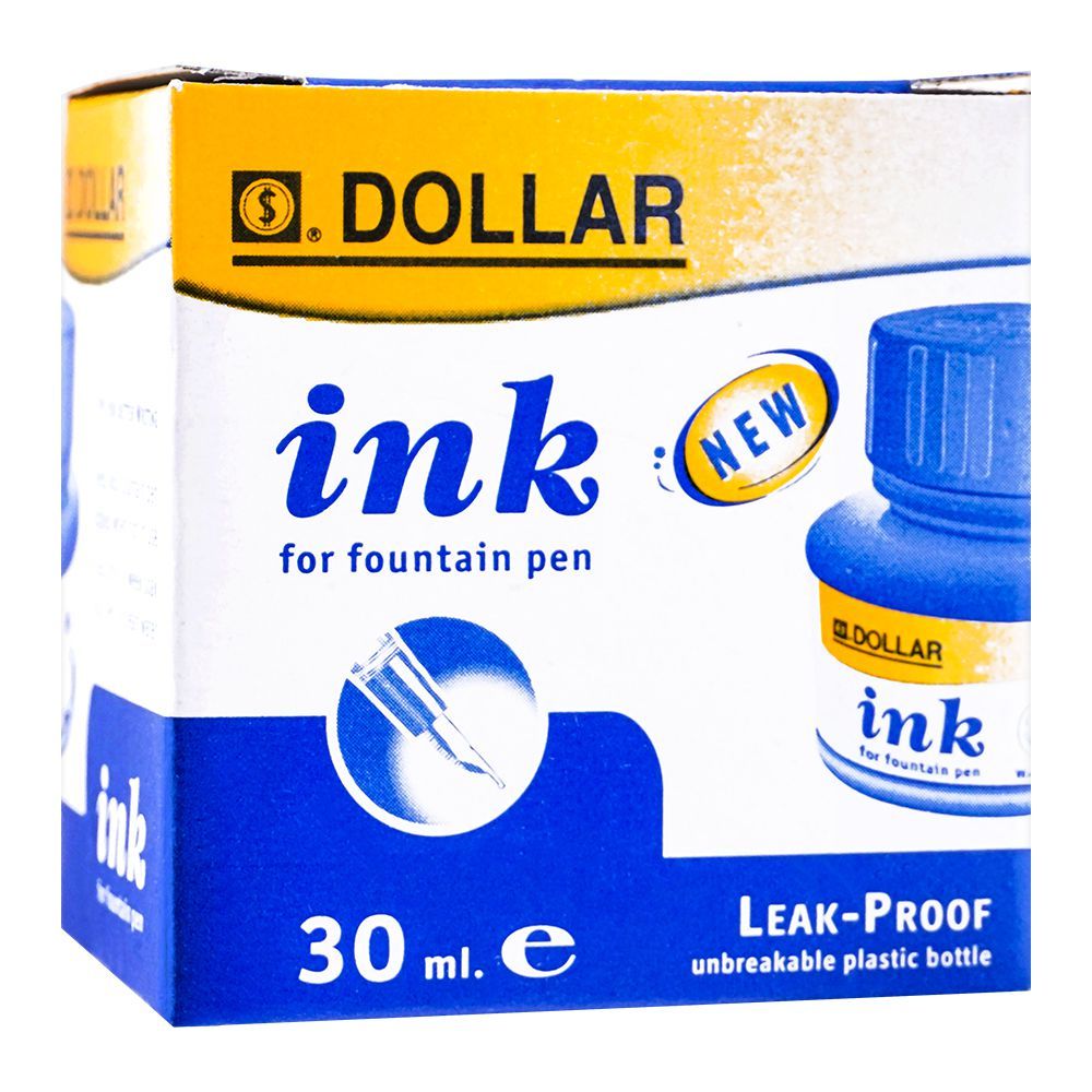Dollar Ink For Fountain Pen Blue, 30ml, PP30