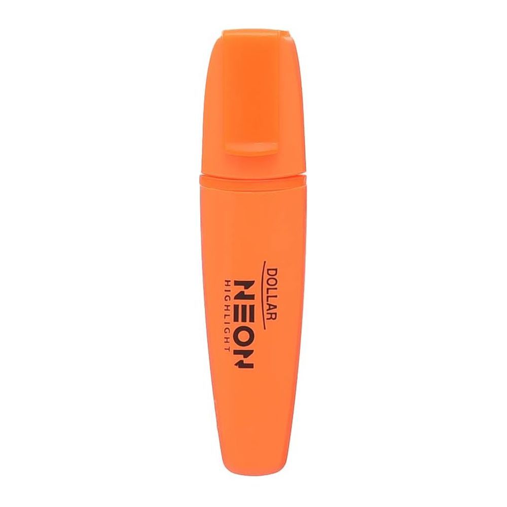 Dollar Neon Highlighter 5mm 12-Pack, Orange, HL5