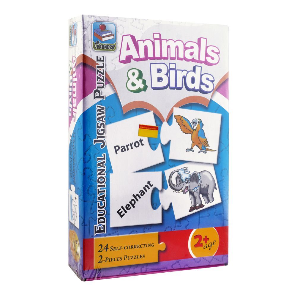 Jr. Learners Educational Jigsaw Puzzle, For 2+ Years, Animals & Birds, 229-2395
