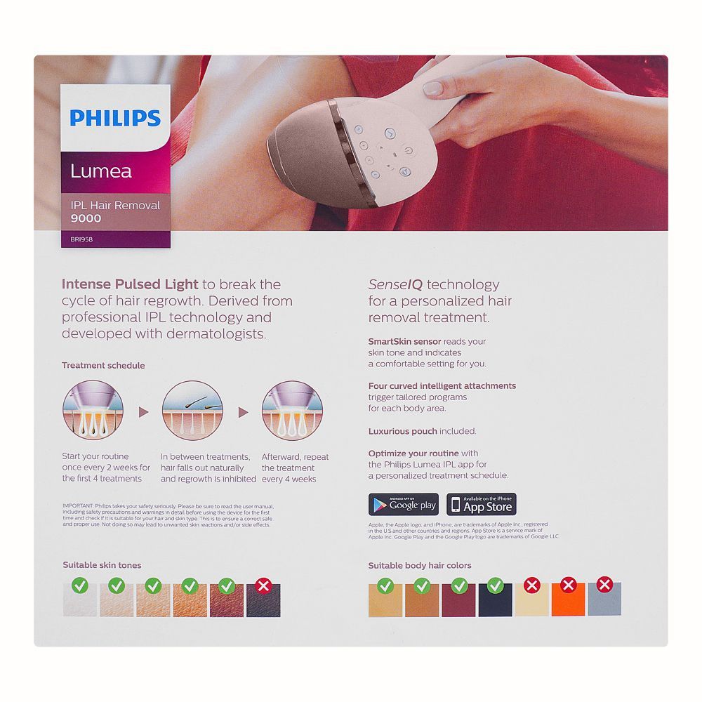 Buy Philips Lumea 9000 IPL Hair Removal, 100-240V, BRI958/60 Online At ...