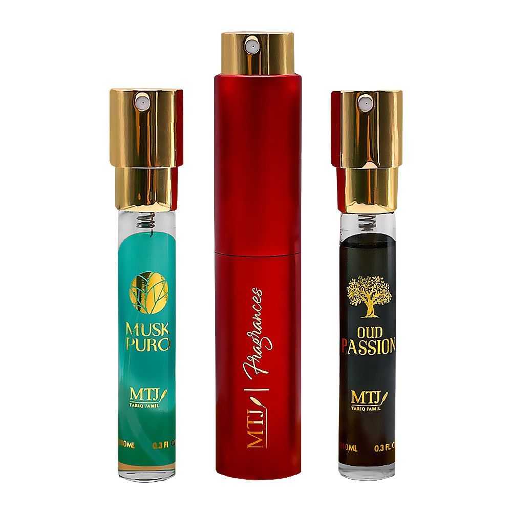 MTJ Tariq Jamil The Gold Collection Travel Kit, For Women, 3x 10ml