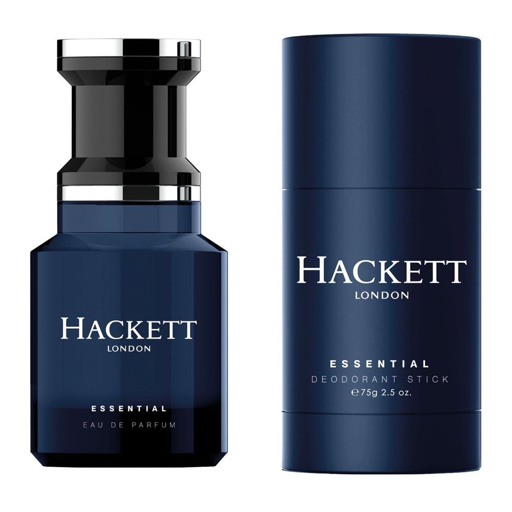 Hackett Essential Set Eau De Parfum 100ml + Deo Stick 75g, For Men