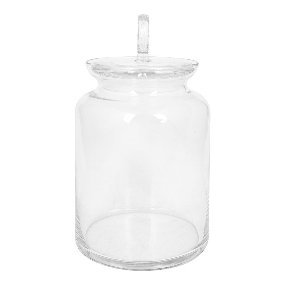 Pasabahce Glass Kitchen Jar With Lids, Glass Storage Containers, 8.75 Inches, 98673