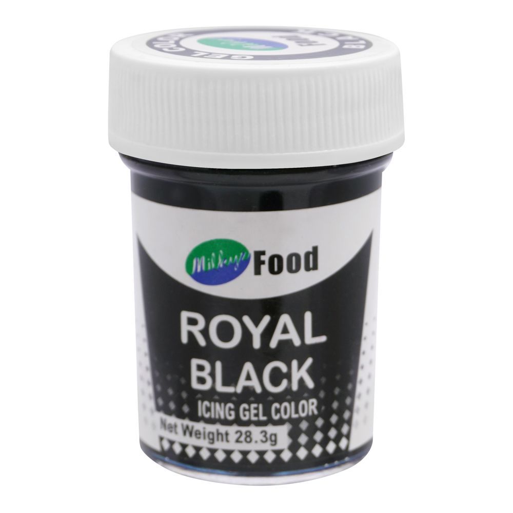 Milkyz Food Royal Black Icing Gel Color, 28.3g