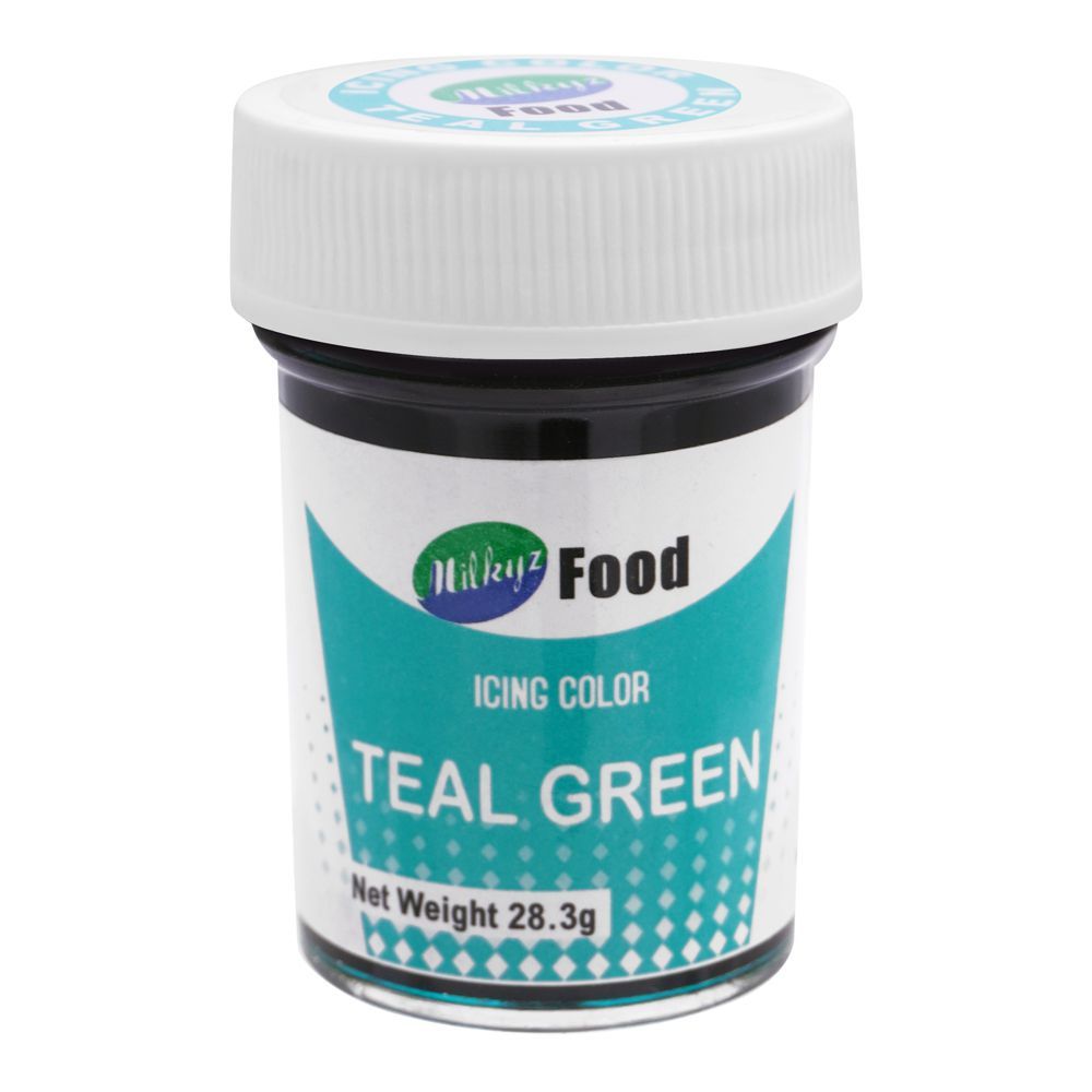 Milkyz Food Royal Teal Green Icing Gel Color, 28.3g