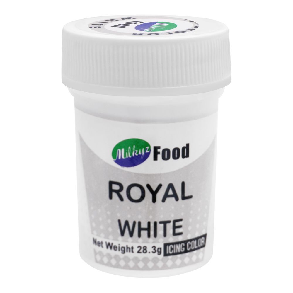 Milkyz Food Royal White Icing Gel Color, 28.3g