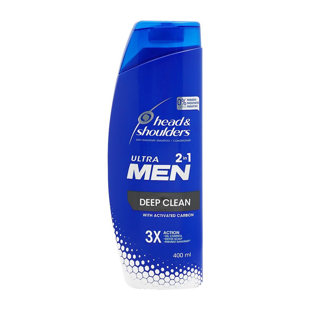 Head & Shoulders Ultra Men Deep Clean 2-In-1 Shampoo + Conditioner, 400ml