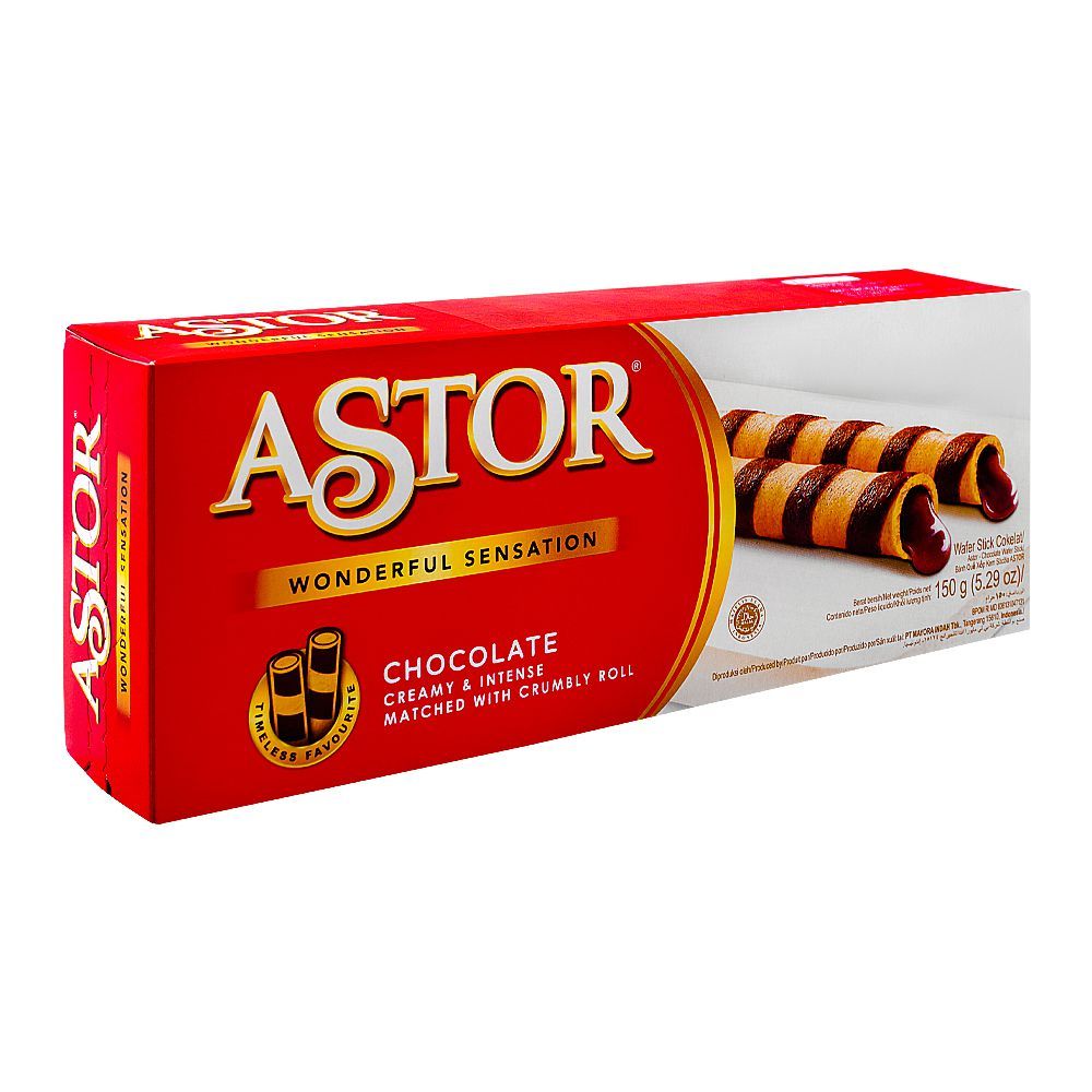 Astor Chocolate Wafer Stick, 150g