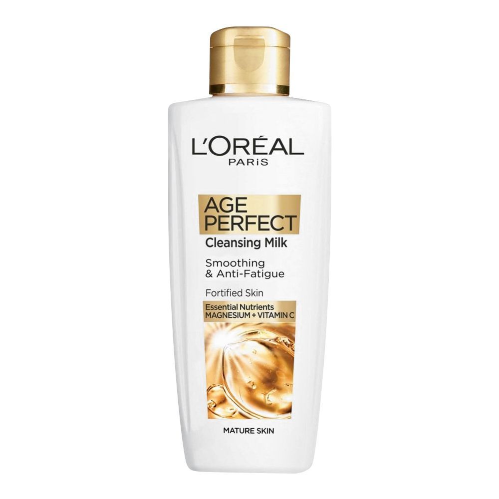 L'Oreal Paris Age Perfect Nourishing & Anti-Fatigue Cleansing Milk, Mature Skin, 200ml