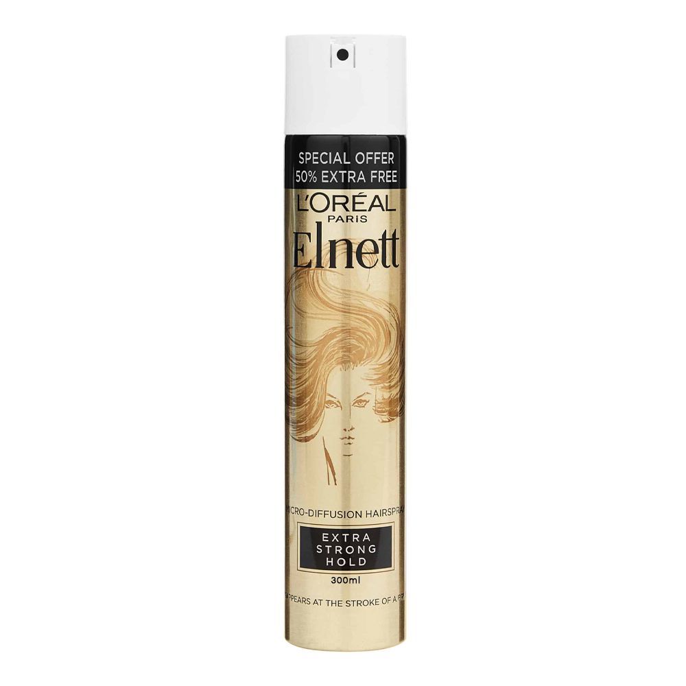 L'Oreal Paris Elnett Extra Strong Hold Hair Spray, 300ml