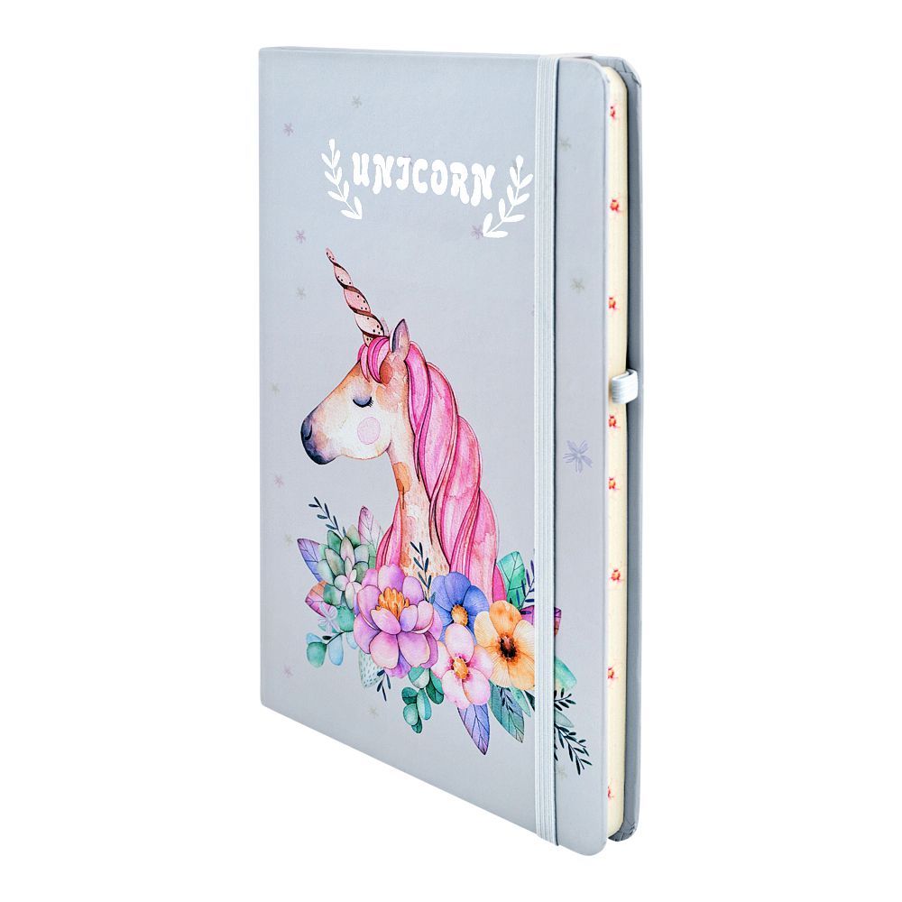 Children's Diary, Unicorn/Gray, FD-06