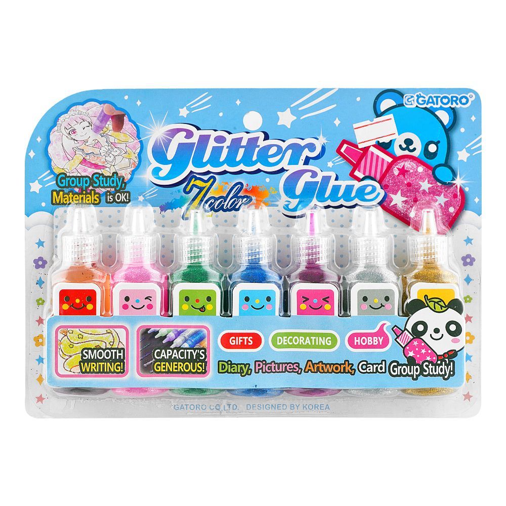 SJ Glitter Glue, Blue, 2073