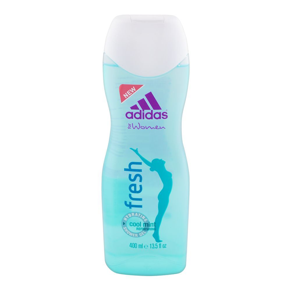 Adidas Women Fresh Cool Mint Refreshing Hydrating Shower Gel, 400ml