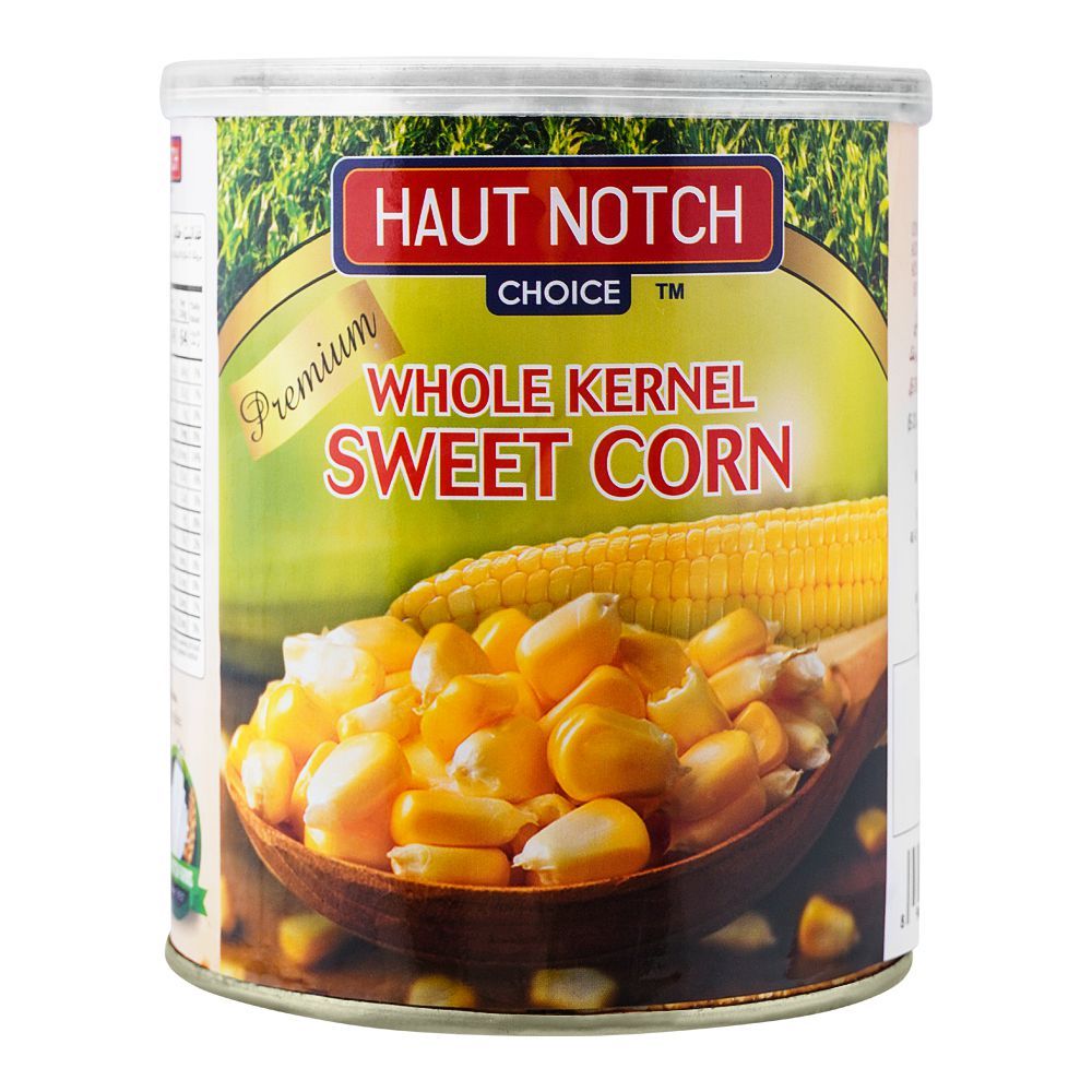 Haut Notch Whole Kernel Sweet Corn, 800g Tin