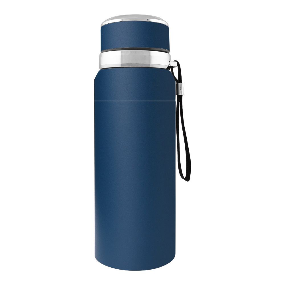 AMSZM Stainless Steel Water Bottle, Dark Blue, 800ml, 6070