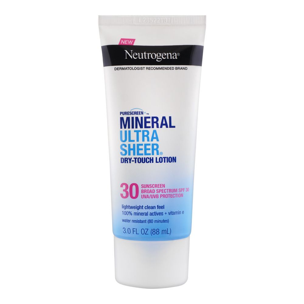 Neutrogena Purescreen Mineral Ultra Sheer Dry Touch Sunscreen Lotion, SPF-30, 88ml