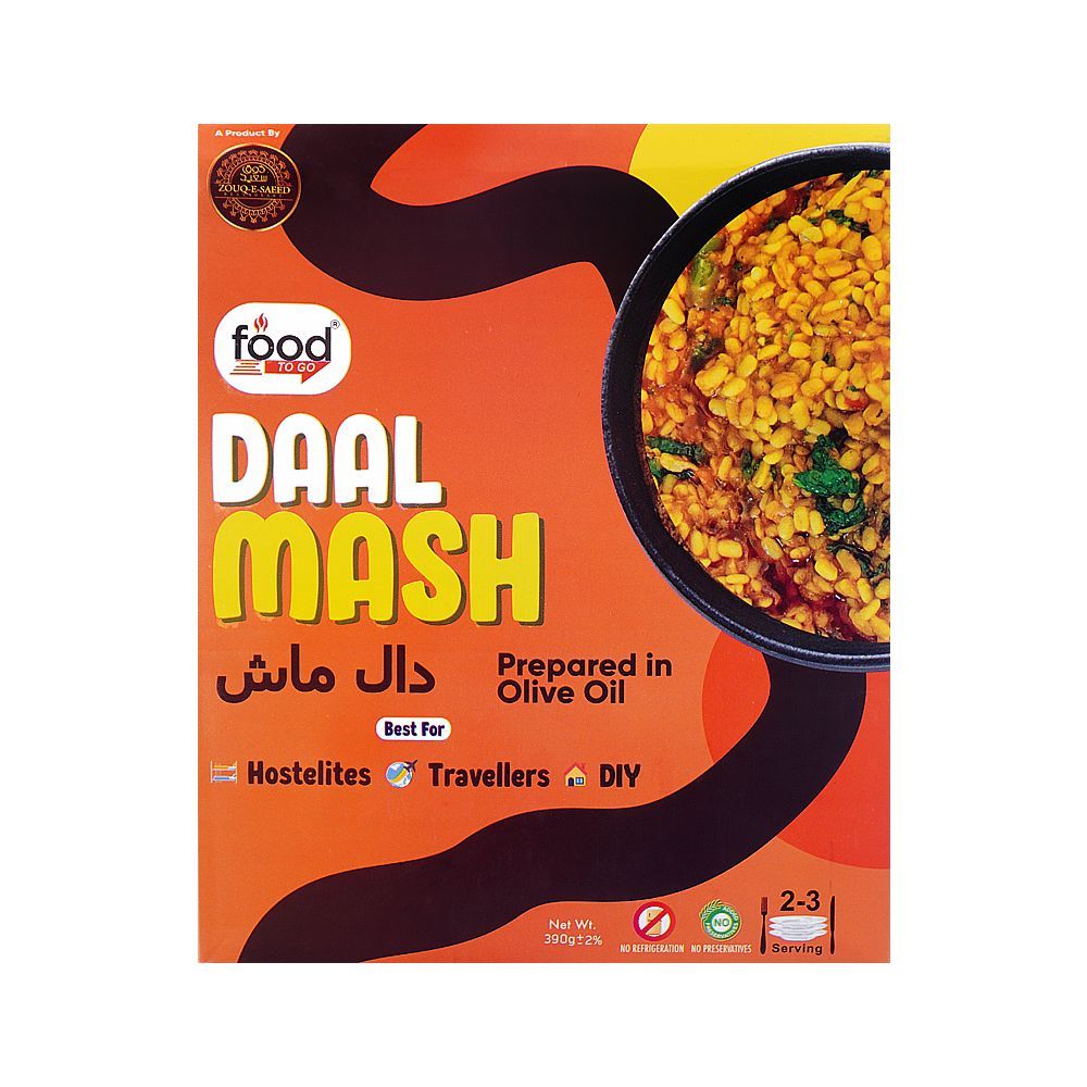 Food To Go Daal Mash, 390g