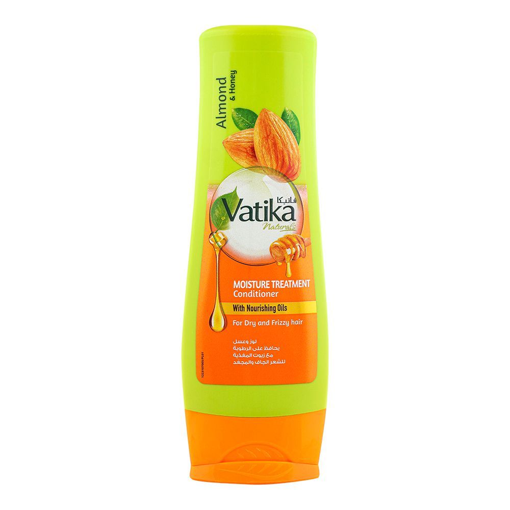 Dabur Vatika Almond & Honey Moisture Treatment Nourishing Oils Conditioner, For Dry & Frizzy Hair, 180ml