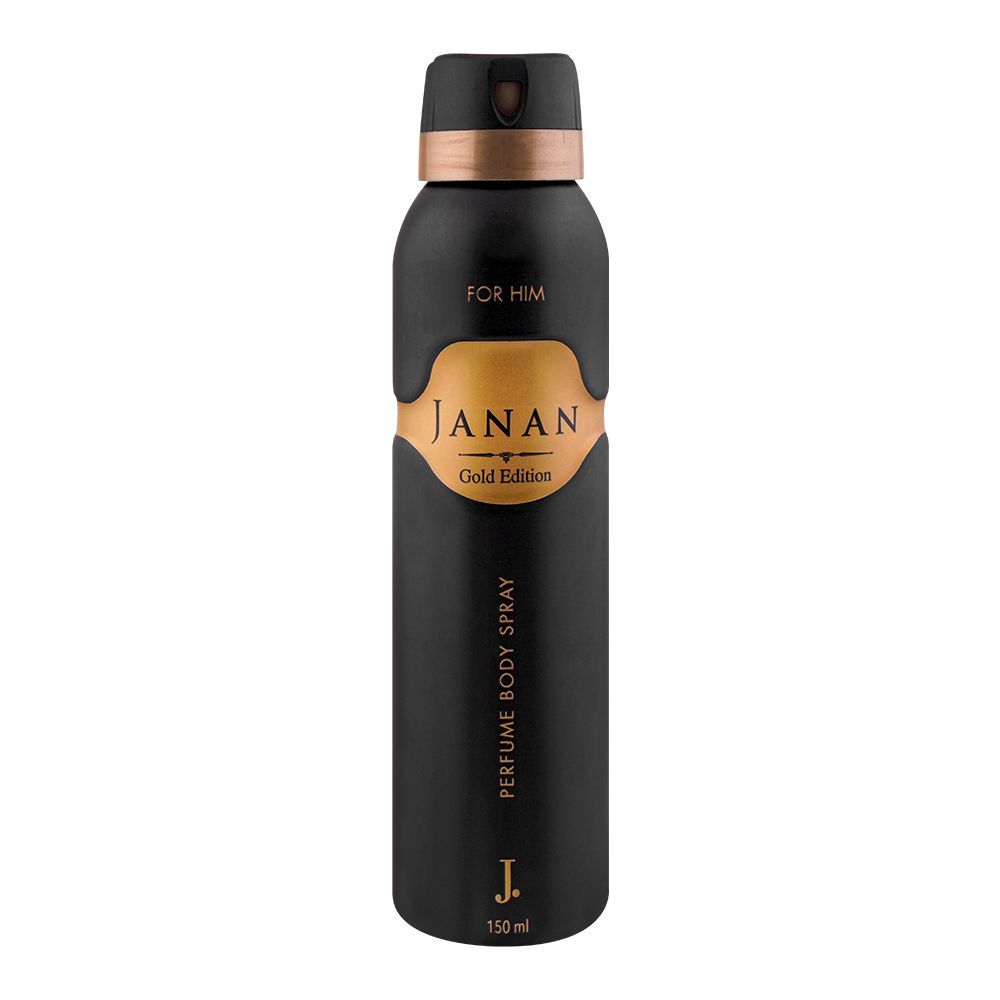 Junaid Jamshed J. Janan Gold Edition Perfume Body Spray, For Men, 150ml