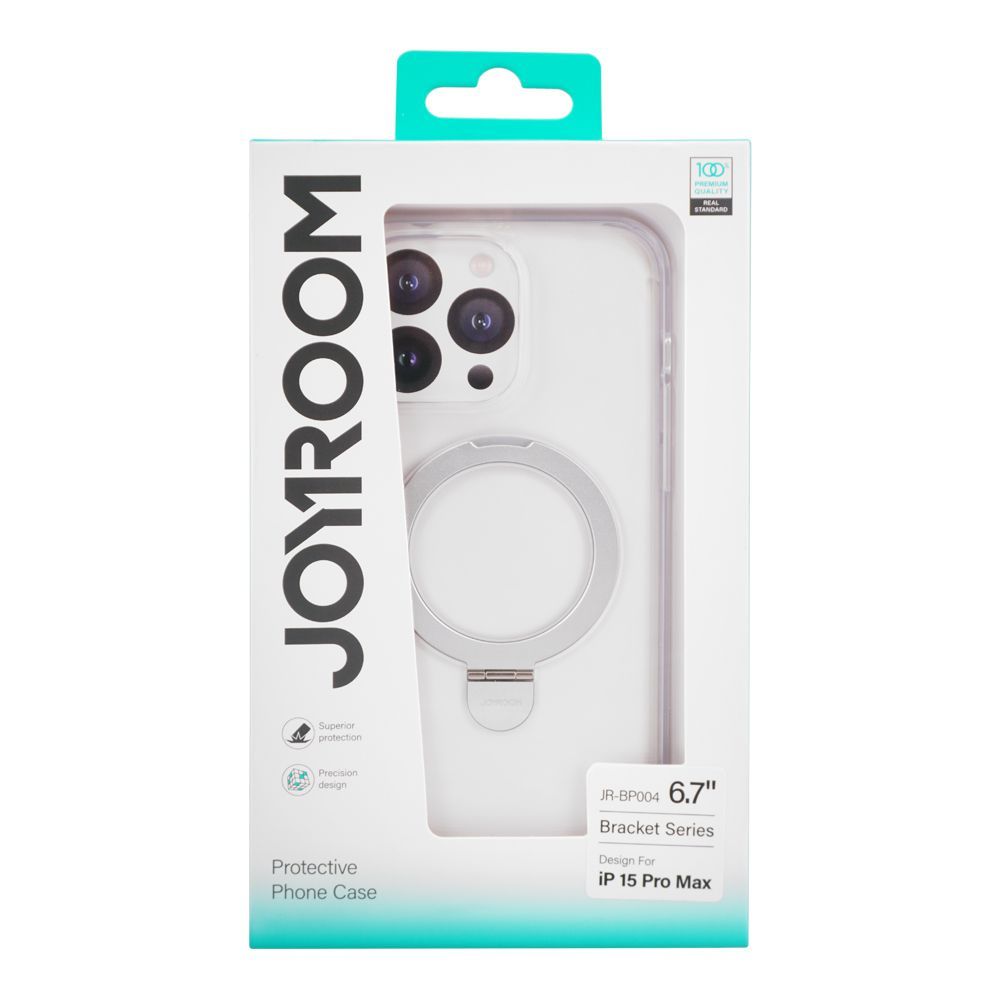 Joyroom Bracket Series iPhone 15 Pro Max 6.7 Inches Protective Phone Case Transparent, JR-BP004