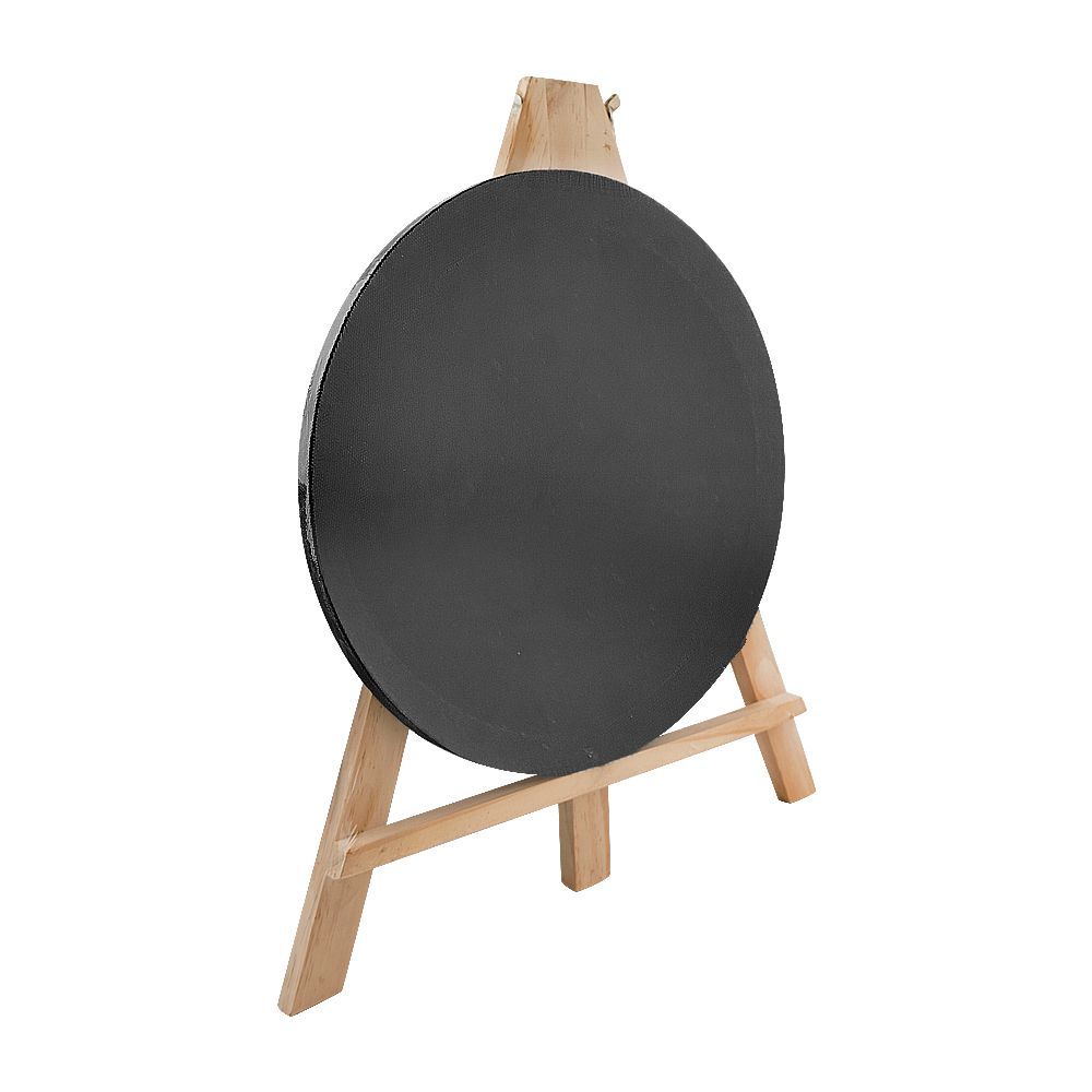 Mr. Art Magic 100% Pure Cotton Easel With Round Canvas, Large, Black, 605-3919