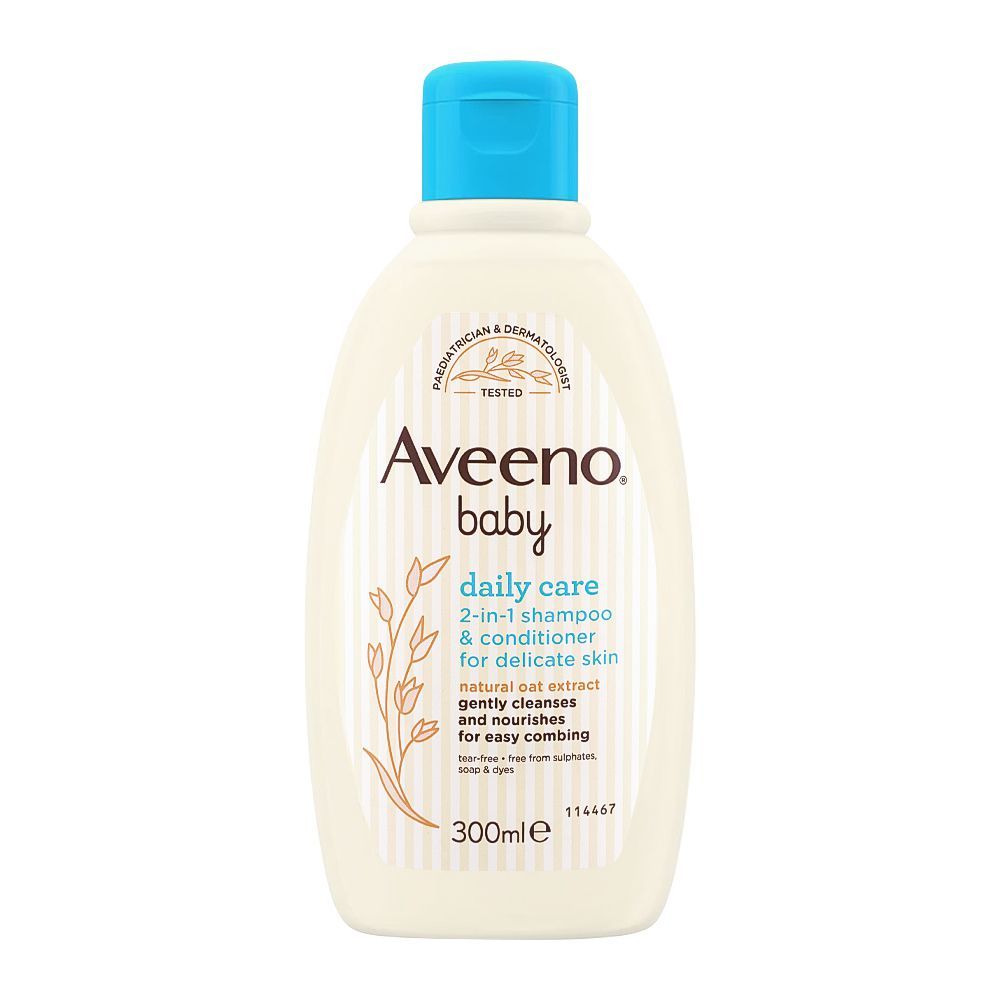 Aveeno Baby Daily Care 2-In-1 Shampoo & Conditioner, 300ml