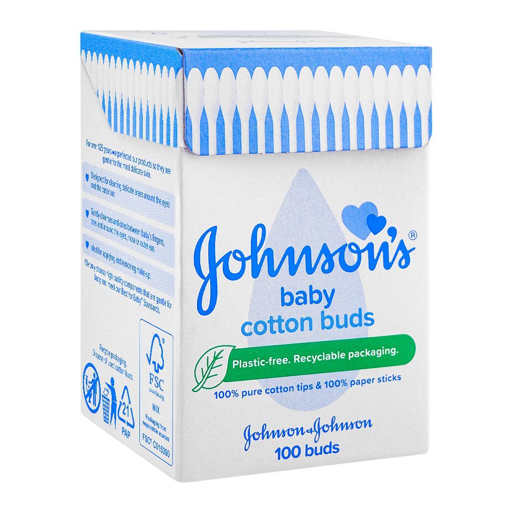 Johnson's Baby Cotton Buds, 100-Pack
