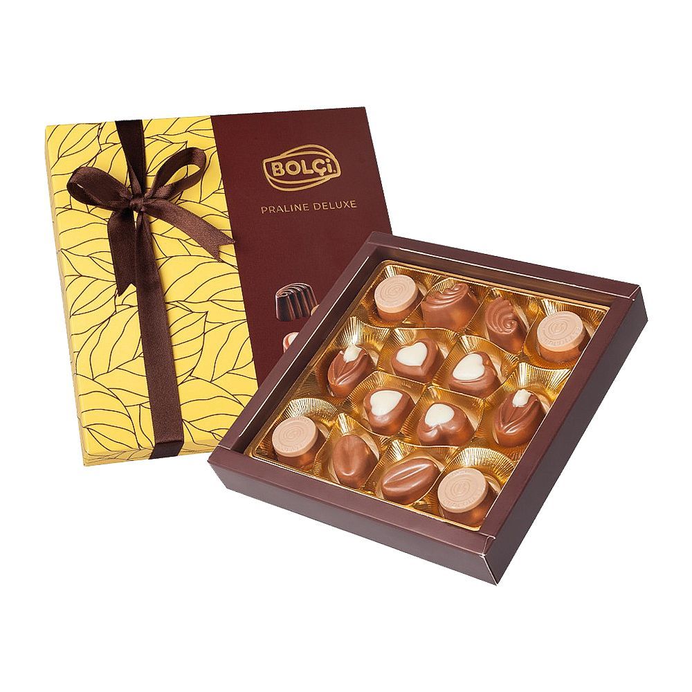 Bolci Chocolate Praline Deluxe Selection Box Yellow, 170g, ECH264