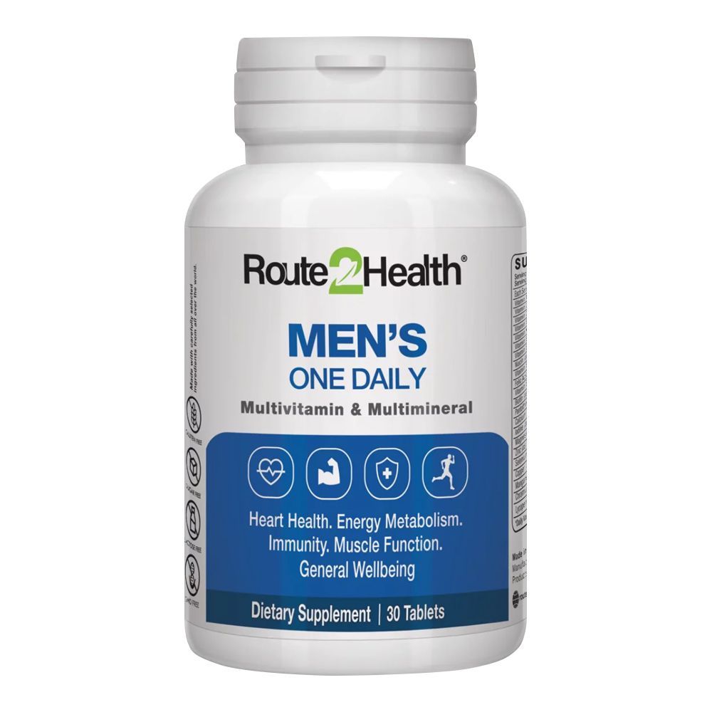 Route 2 Health Men's One Daily Multivitamin Tablet, 30-Pack