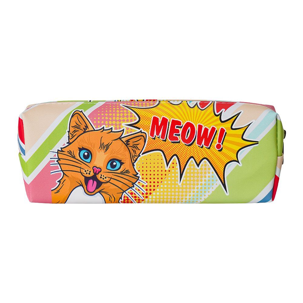 Pencil Pouch Meow! Orange, PP-003