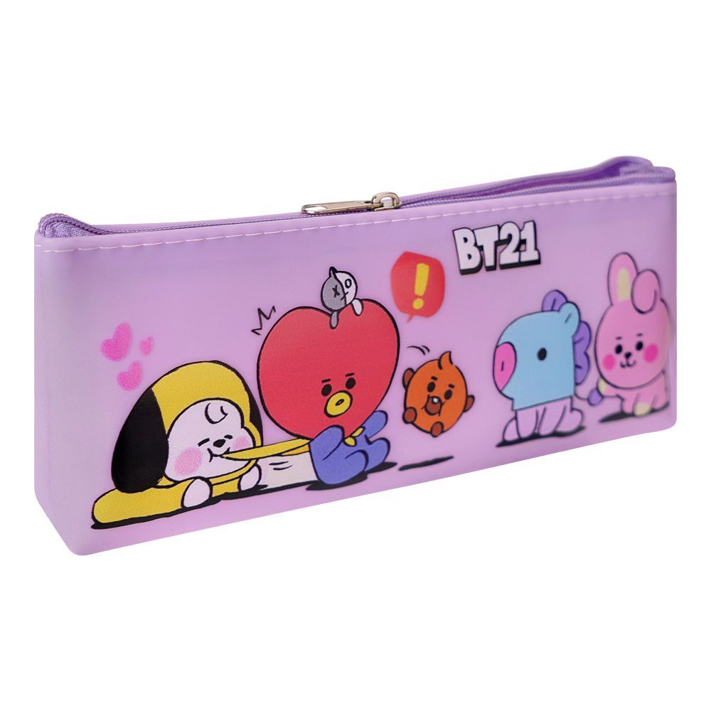 Pencil Pouch BT21, Purple, PP-040