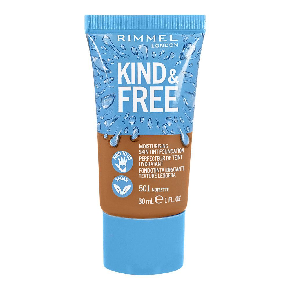 Rimmel Kind & Free Moisturizing Skin Tint Foundation, 501 Noisette, 30ml