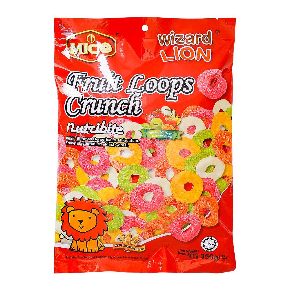 Mico Wizard Lion Fruit Loops Crunch Flakes, 350g