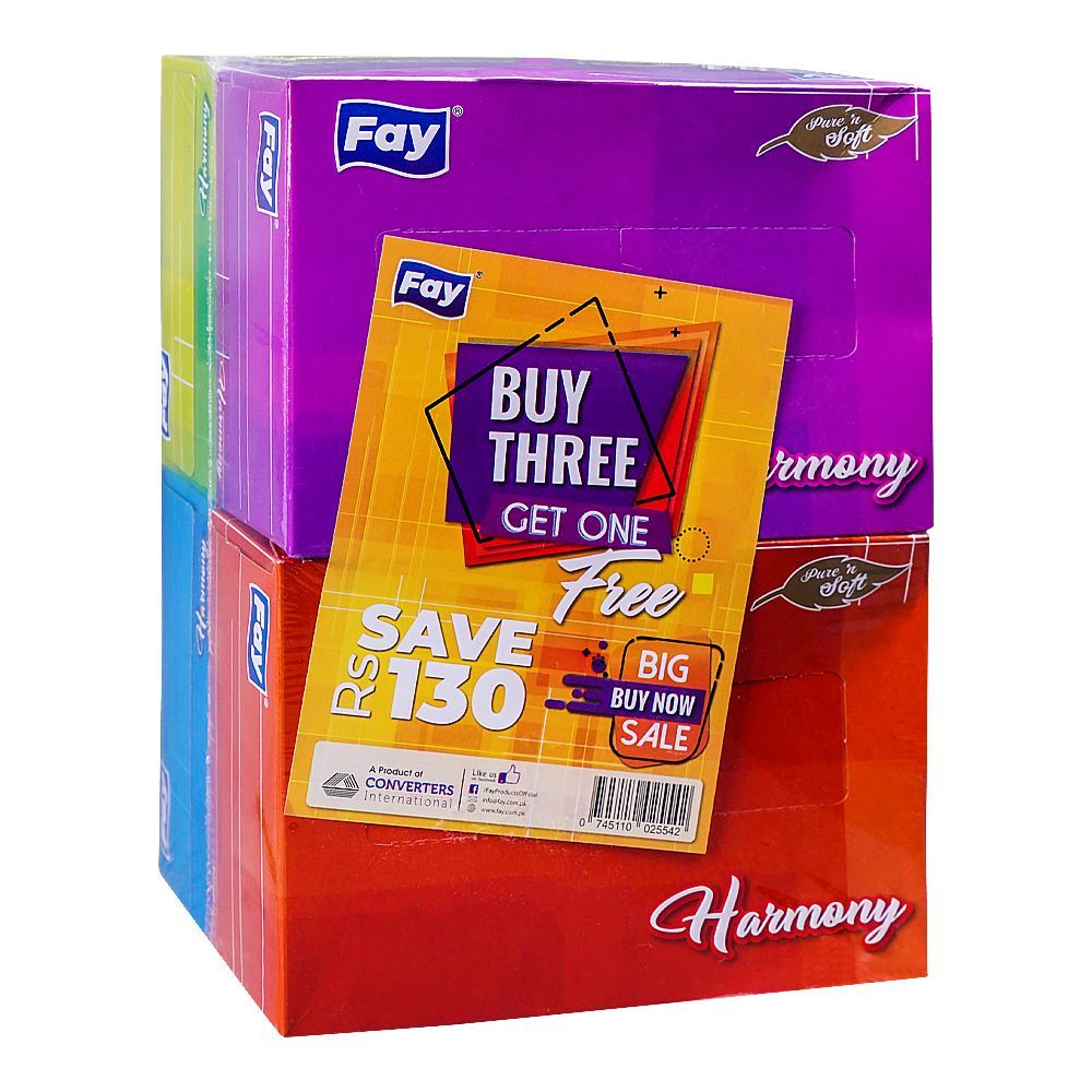 Fay Harmony Tissue Pack, Buy 3 Get 1 Free
