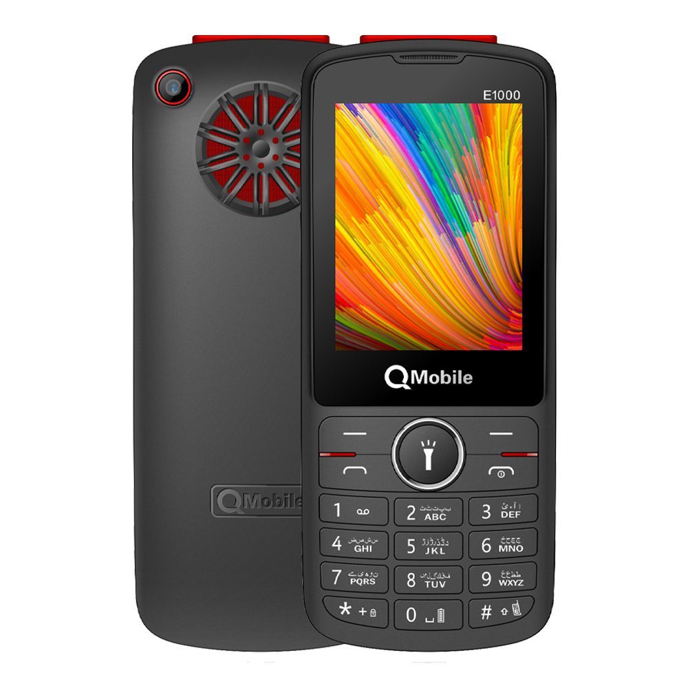 Qmobile E1000 Party V2 Black + Red