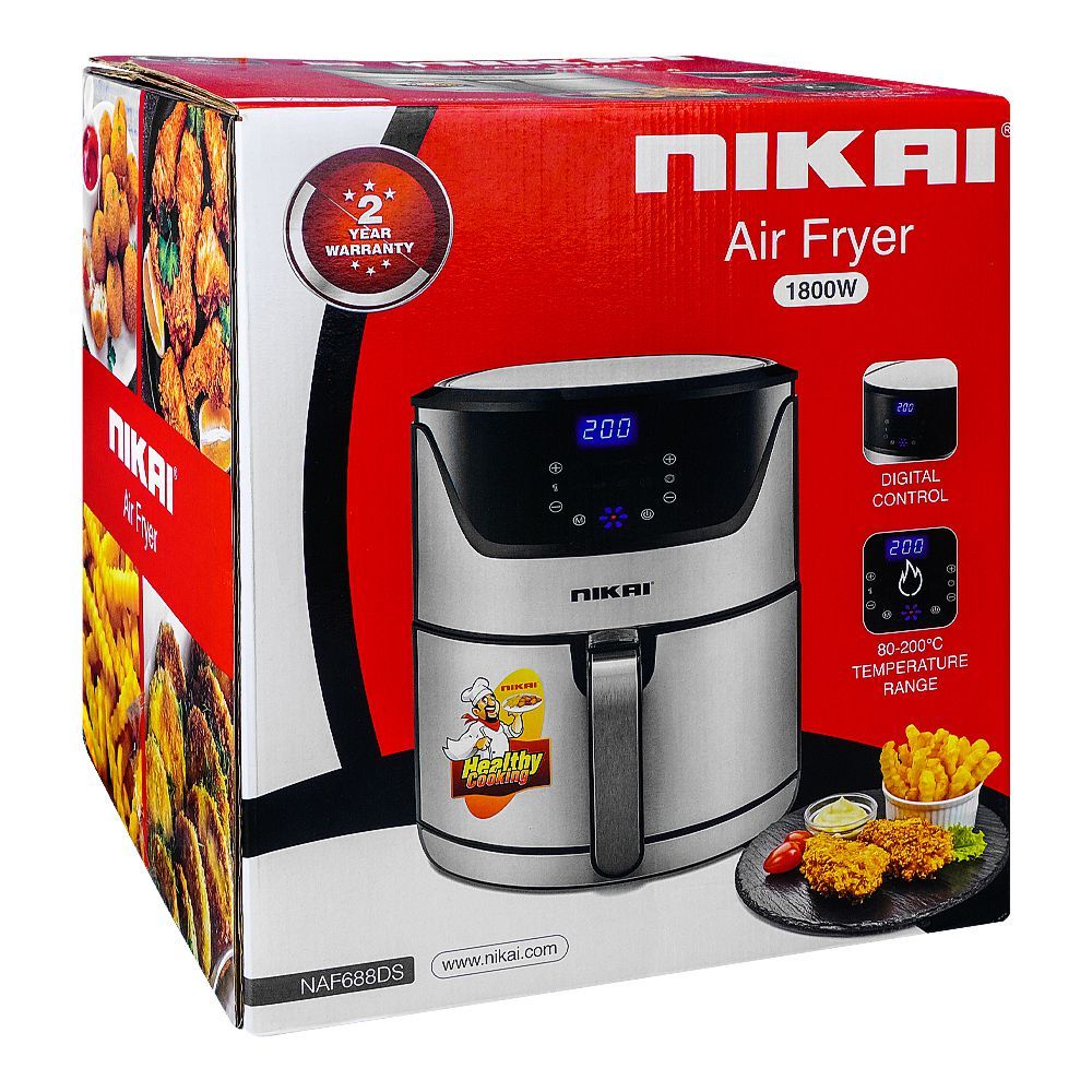 Nikai Air Fryer, 1800W, NAF-688DS