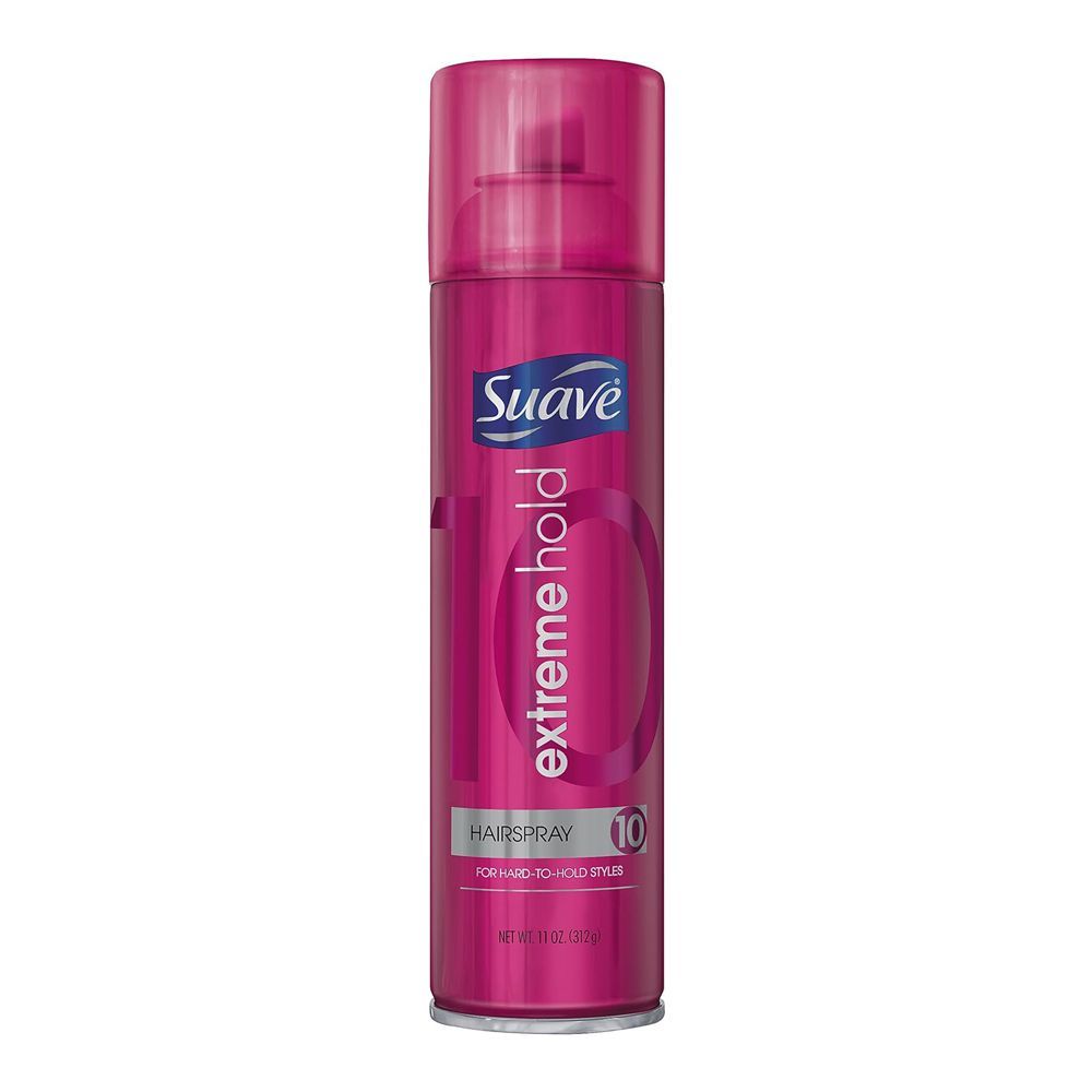 Suave Extreme Hold 10 Hair Spray, For Hard To Hold Styles, 312g