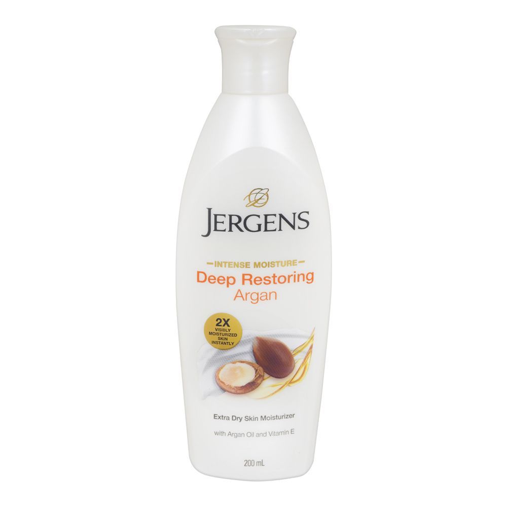 Jergens Deep Restoring Argan Body Lotion, For Extra Dry Skin, 200ml
