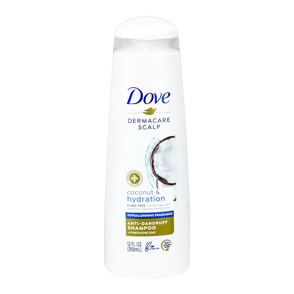 Dove Dermacare Scalp Coconut & Hydration Anti-Dandruff Shampoo, 355ml