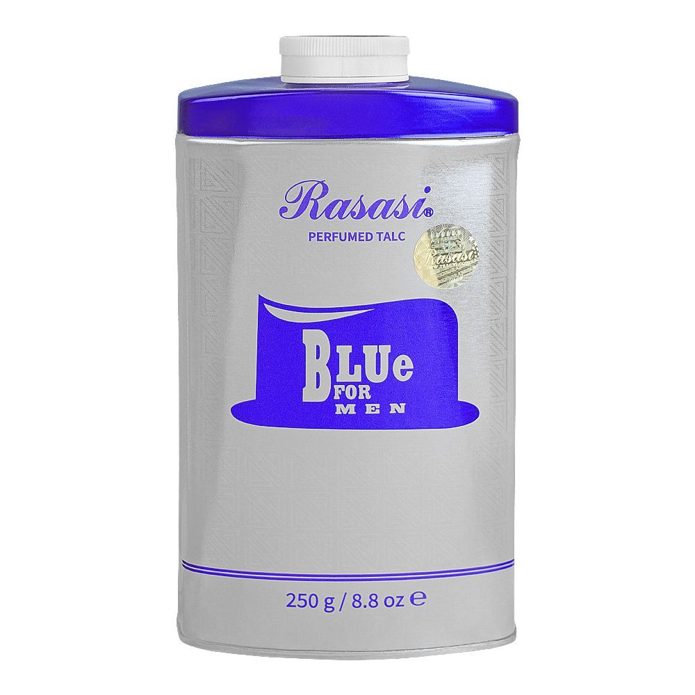 Rasasi Blue Perfumed Talc, For Men, 250g