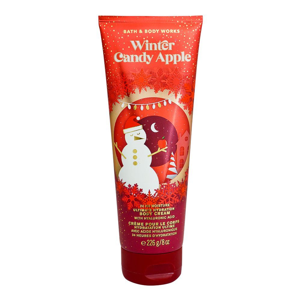 Bath & Body Works Winter Candy Apple 24-Hour Moisture Ultimate Hydration Body Cream, 226g