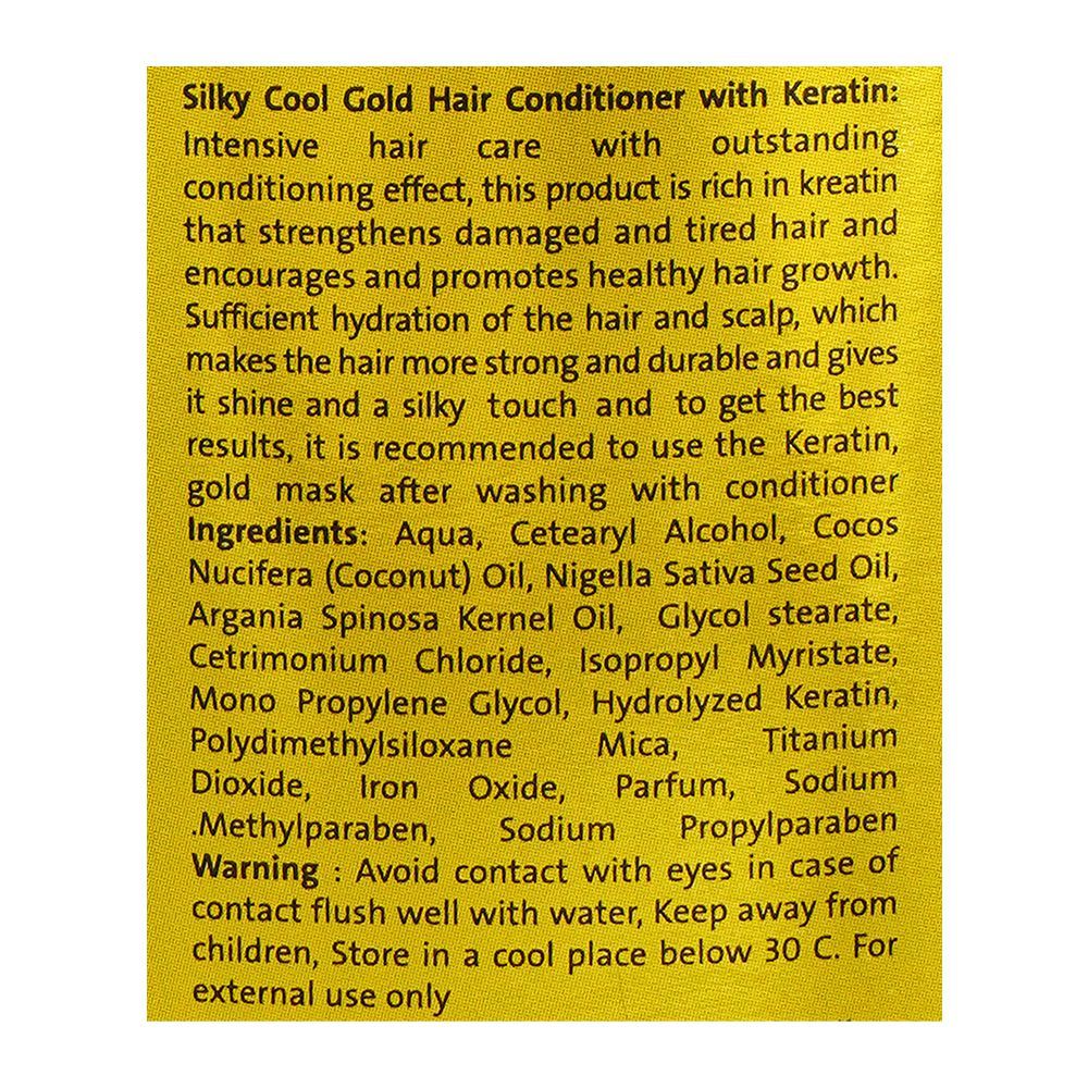 Order Silky Cool Gold Keratin & Pro-Vitamin B5 Keratin Conditioner ...